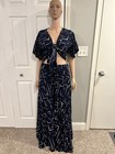 2 PCS double sided printed Wrapped Top and Palazzo Pant with pocket for Women — photo 2