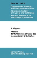 Analyse Der Funktionellen Struktur Des Menschlichen Unterkiefers K. KüPpers