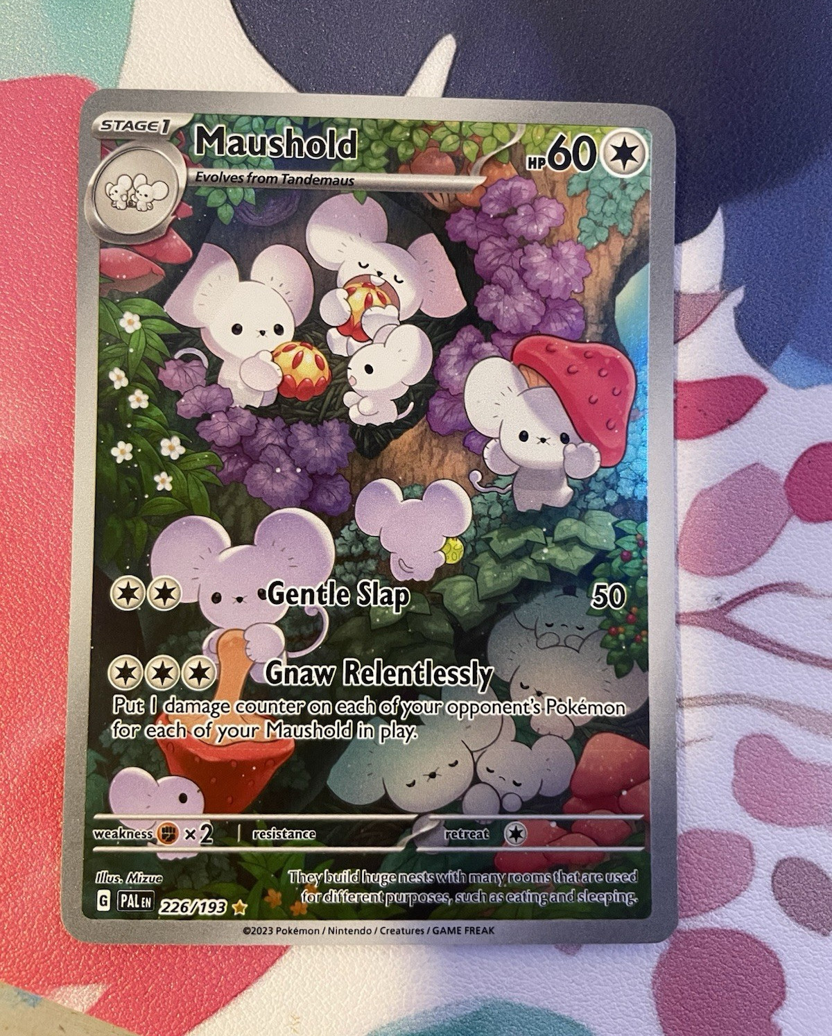 The Pokémon Company Maushold Paldea Evolved 226/193 Holo IR English 60