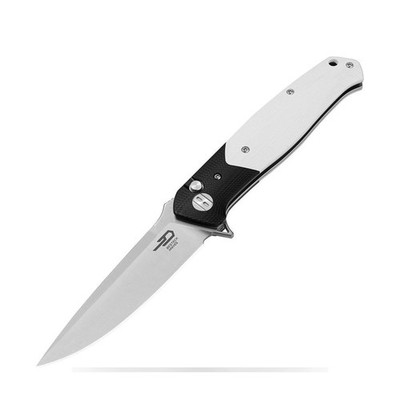 Bestech Knives Swordfish BTKG62B White Button Lock Folding Knife EDC Tool