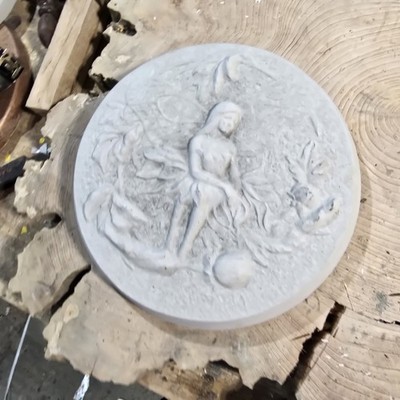 Hand Made Cement Fairy Walking Stone