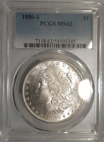 1880-S Morgan Silver Dollar PCGS MS 62