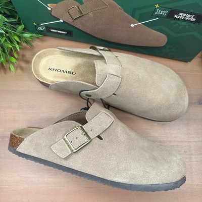 Khombu Damian Mens Suede Mules Black Slip On Clog Buckle Shoes Size 13 NEW Khombu Shoe | eBay main image 4