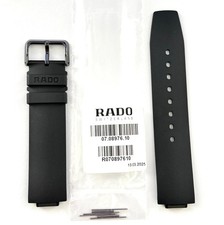 Original RADO 12mm True Thinline Black Rubber...