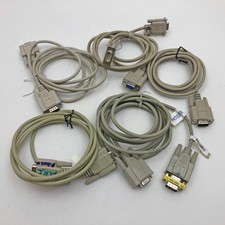 DB9 RS232 Male to Female Serial Port Extension Cables lot of 4 4ft  1-10ft