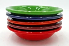 Set Of 5 Fiestaware 5 1/4” Fruit Berry Bowls Red Blue Green purple Paprika