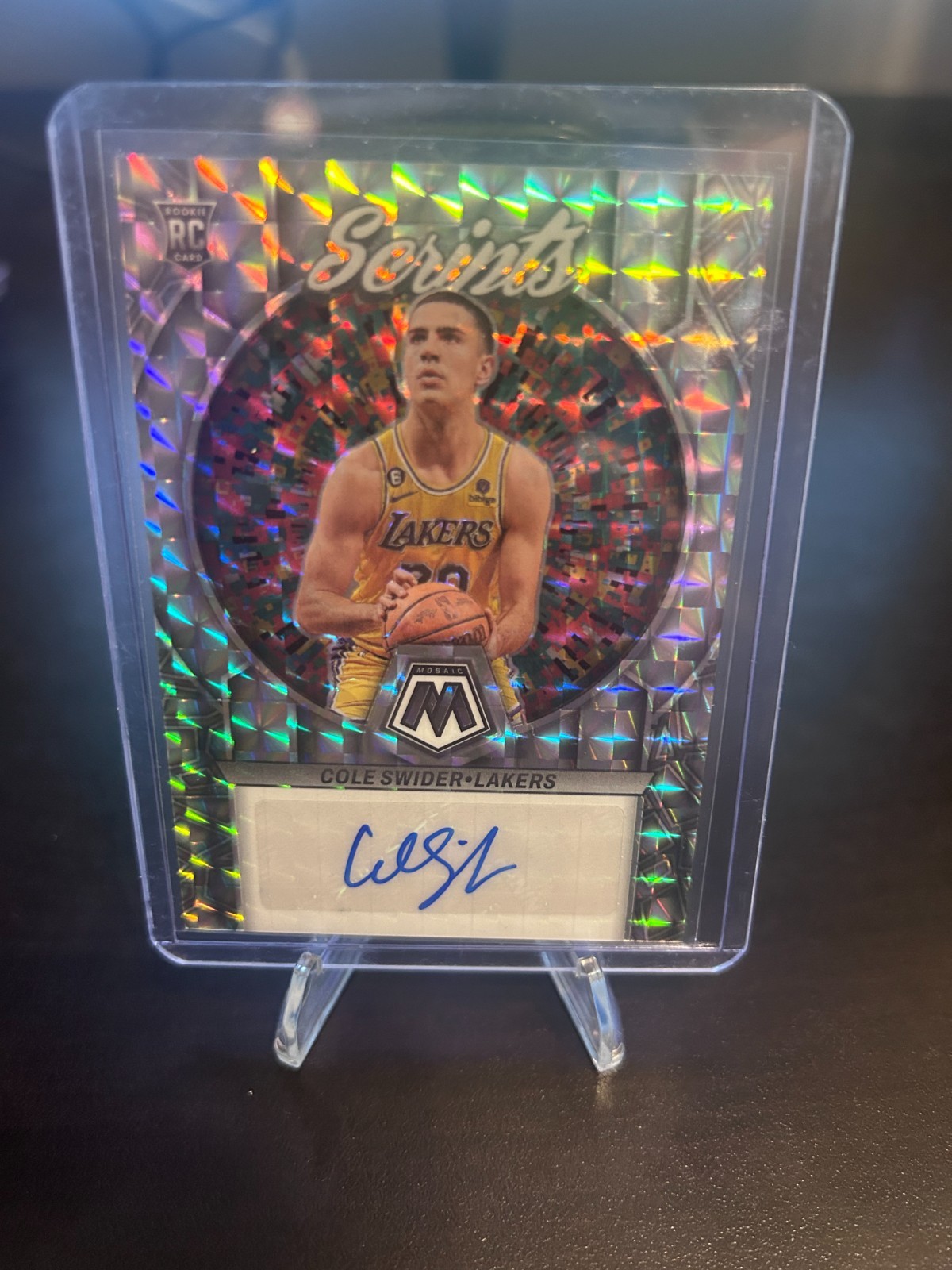2022-23 Panini Mosiac Cole Swider Scripts Autograph RS-SWI