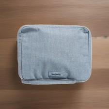 Vera Bradley Lighten Up Wipes Pouch Zen Gray Makeup Bag Case Travel NWT