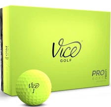 Pro Soft Golf Balls, Lime (One Dozen)