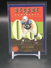 2023 Legacy Jeff Saturday Decade of Dominance Indigo #7 Serial 06/25 Colts