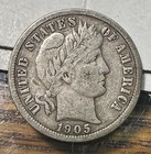 1905 Barber Dime Nice Original XF CHRC
