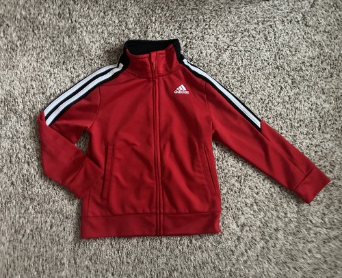 Adidas Classic Red Track Jacket Size 4t