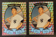 (2)x Mickey Mantle 1992 National Sports Convention Promo Trading Baseball Cards