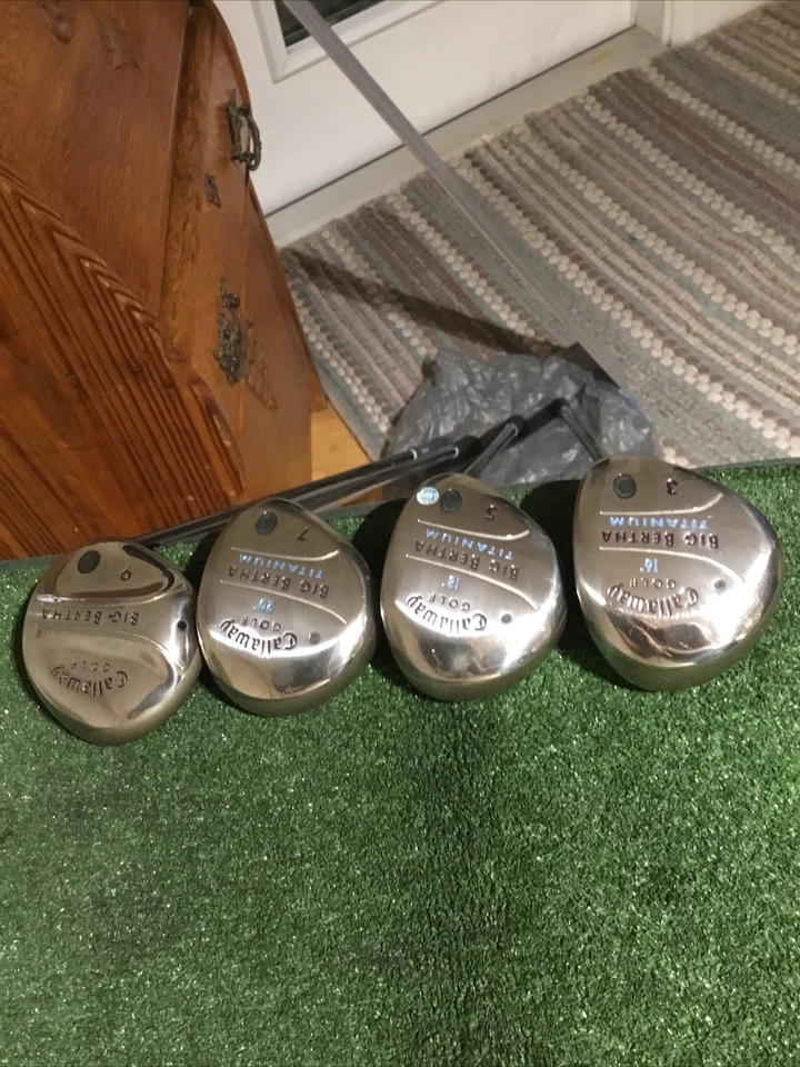 Callaway Ladies Big Bertha Titanium Woods Set (3W, 5W, 7W, 9W) Gems 55g Graphite - Image 2 of 4