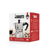 Bialetti Mokka Express Kaffeemaschine 2 Tassen, Brandschutzgriff, Nicht Induktio