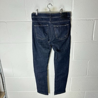 Incotex Jeans Herren W29 L30 Blau Denim Slim Straight Indigo Raw Oi Polloi Italy*