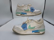 Nike Air Jordan Legacy 312 Low Sneakers Boys White Emerald Rise Lace-Up - 6Y