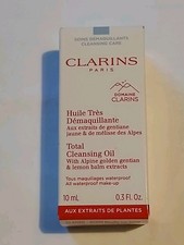 Clarins Total Cleansing Oil with alpine gentian and lemon balm extracts. 10ml