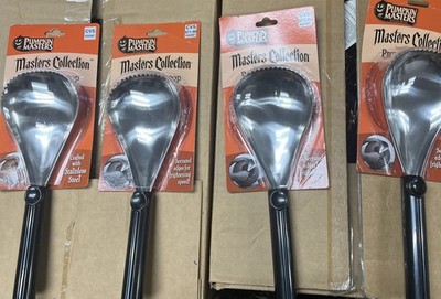 Pumpkin Masters Premium Scoop for Carving Halloween Jack-O-Lanterns 4 Pack
