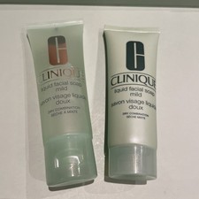 2x Clinique Liquid Facial Soap Mild 50ml Dry Combination Travel Size Total 100ml