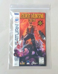 "Duke Nukem 3D Sega Saturn Manual Only - Small Tear, Good Condition