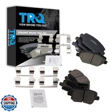 TRQ Brake Pads Ceramic Compatible with 2019 Cadillac XT4