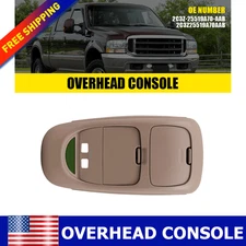 Overhead Console Assembly w/o Sunroof Tan For Ford F250 Super Duty 2002-2004 USA