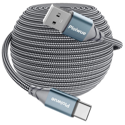 Ploiwue USB C Cable 5m, USB Type C Cable Fast Charging Cable Nylon USB Type C Ch