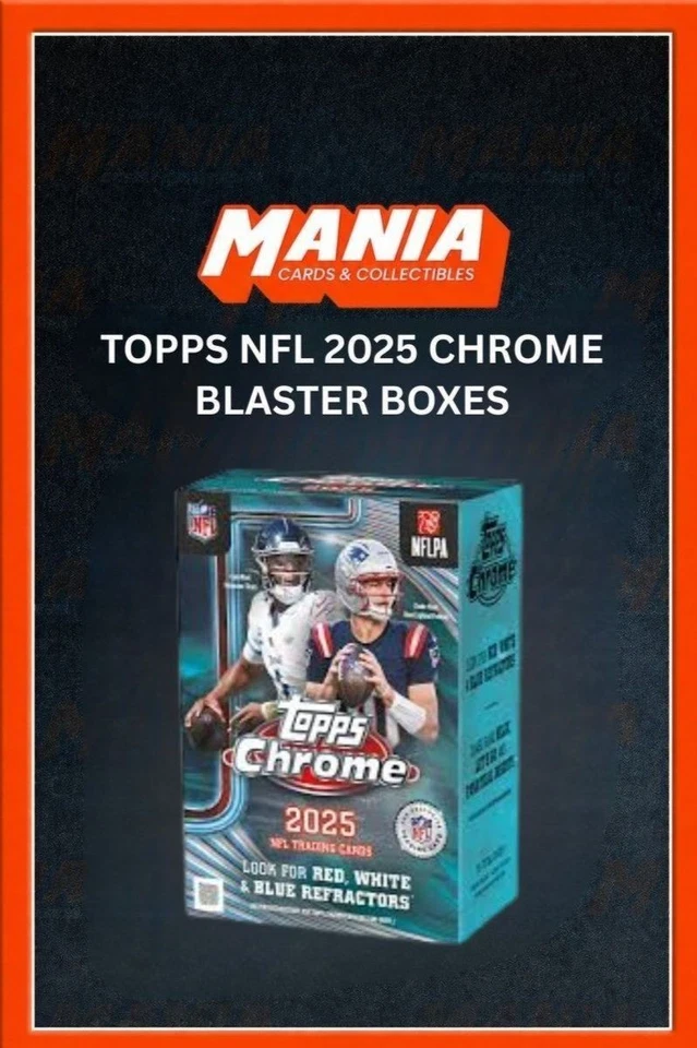 NFL Chrome 2025 Blaster Boxes (ct160626)