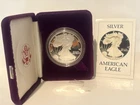 1986-S 1 oz Proof Walking Liberty Silver Dollar Coin -Key Date w/Box & COA