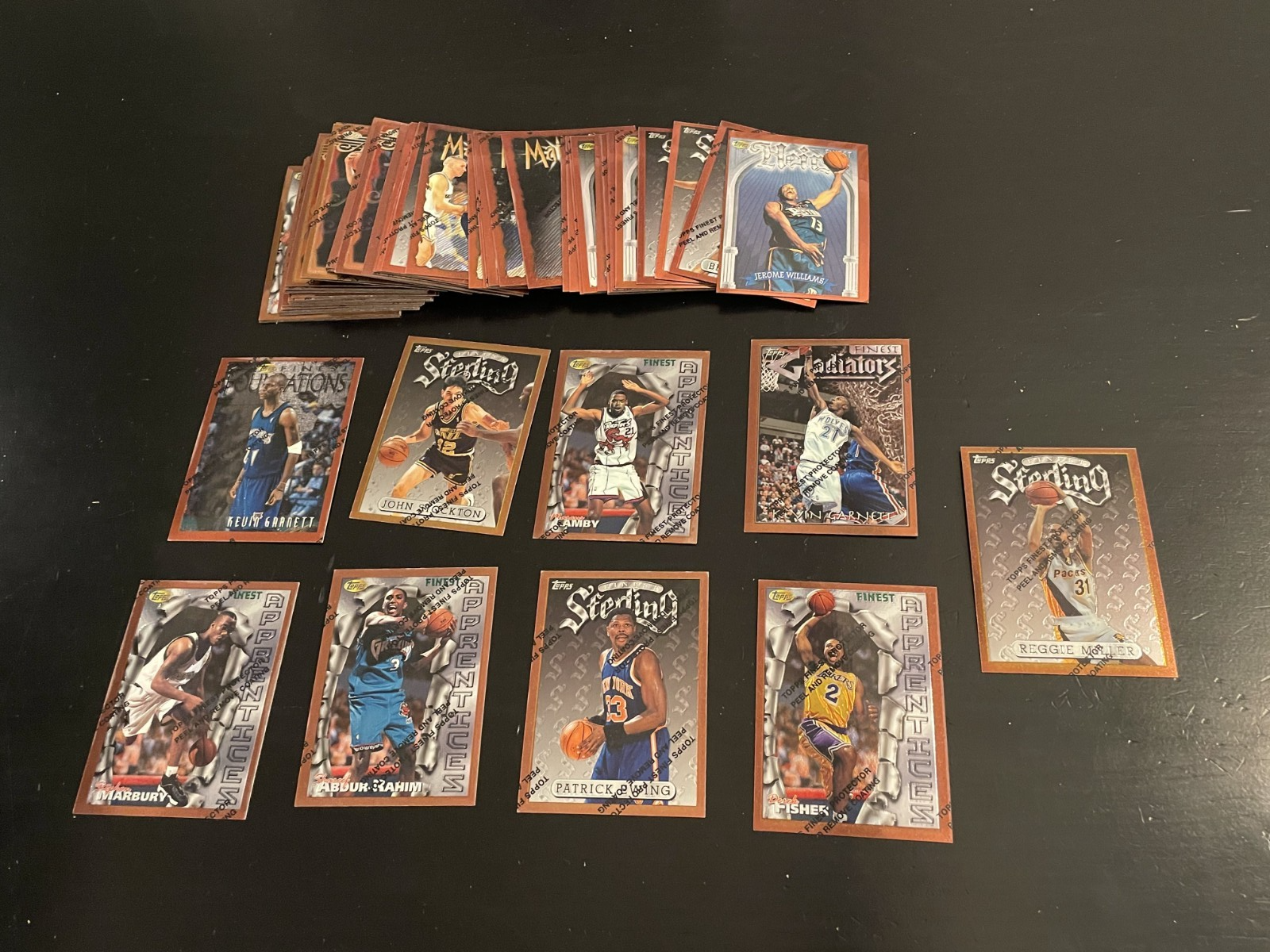1996-97 Topps Finest Bronze Basketball Starter Set 63/200 Marbury RC Garnett +