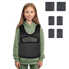 Compression Vest for Kids Medium, Ages 5 to 9 Weighted Vest for Kids Including