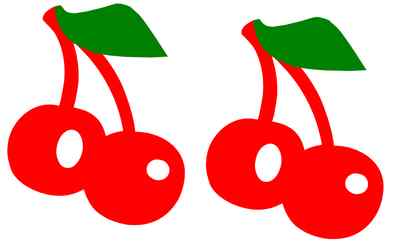 Cherry Cherries - Girly Aufkleber Grafik Tankdeckel Auto Stoßstange Kofferraum