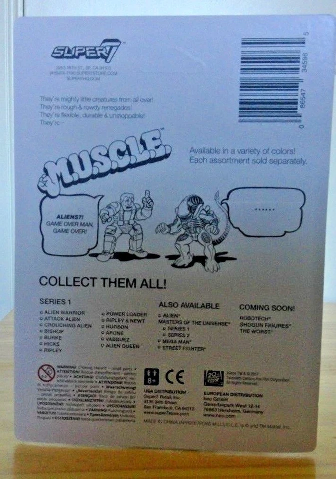 Super7 Aliens M.U.S.C.L.E. SDCC 2017 exclusivo amarillo Ripley and Queen paquete de 2 Foto 2 de 2