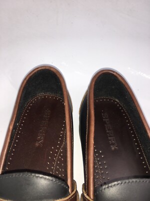 Sperry Tremont Kiltie Mens Size 10 M Brown Black Leather  display picture 2