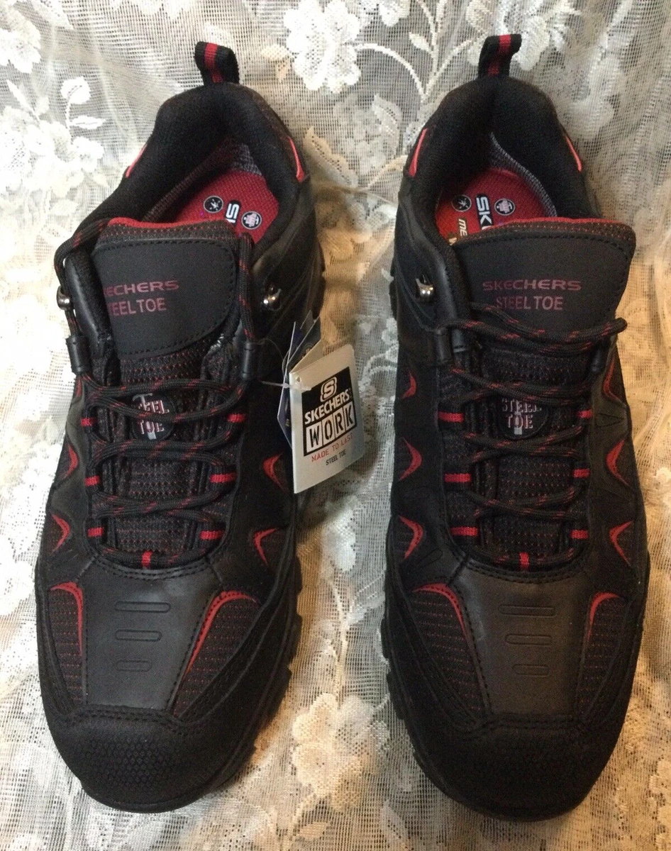 Skechers wide shop fit steel toe