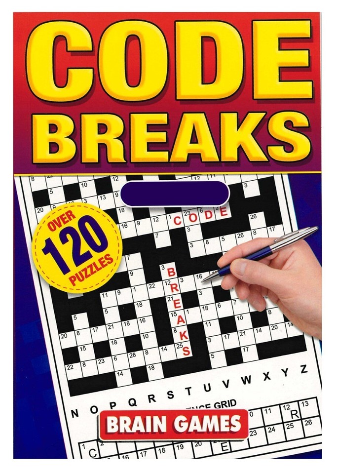Set 4 Diverse Codice Interruttori Crossword Puzzle Books A5 Codebreak