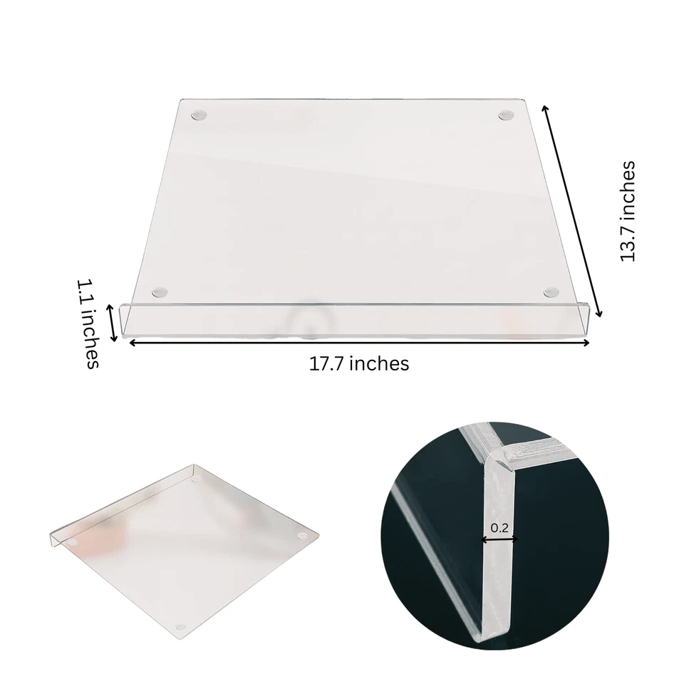 Tablas de cortar acrílicas mostrador de cocina antideslizante protección de encimera de labios 18x14 Foto 2 de 4