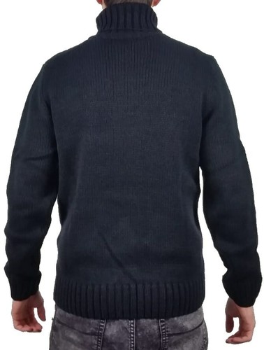 Markup Pullover Maglione Chiuso Collo Alto Invernale Dolcevita Uomo M49064 Nero - Imagen 2 de 2