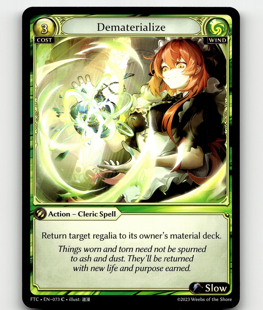 Grand Archive TCG Dematerialize - Fractured Crown | eBay