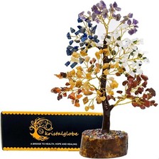 HANDMADE SEVEN CHAKRA CRYSTAL TYPES GEMSTONES TREE HEALING HEALING REIKI NEW AGE
