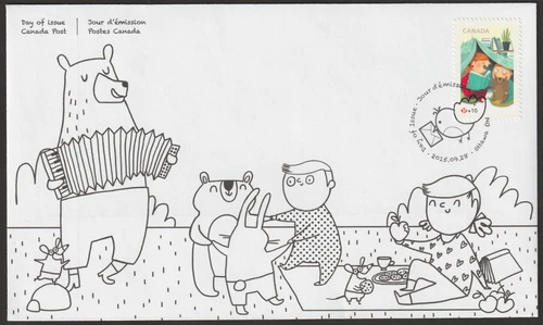 Canada #B22, Community Foundation, Semi-Postal, BOB, First Day Cover, FDC 2015