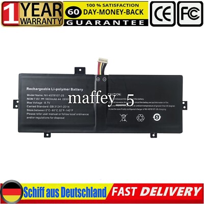 NV-3379107-2S NV-4578107-2S 3882229C Akku für Geo Geobook 120 IOTA FLO/64GB DE