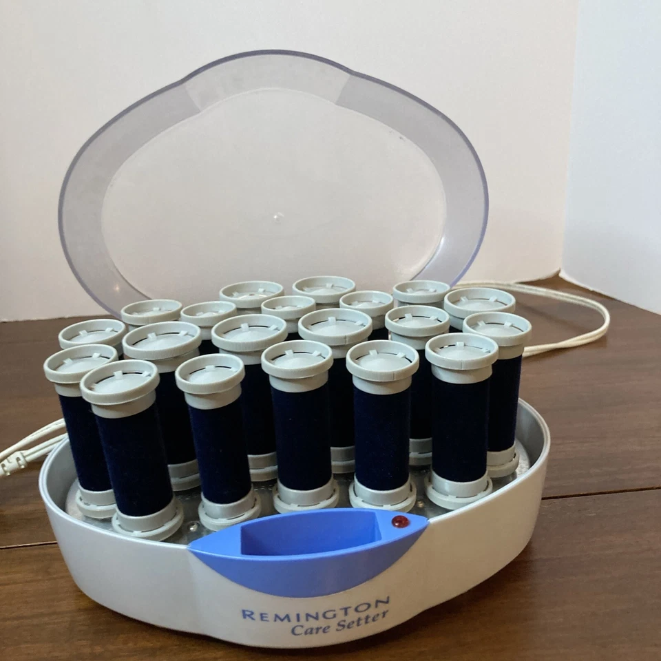 Remington Care Setter KF 201 **Sin clips** icónicos rodillos calientes de terciopelo azul probados Foto 3 de 4