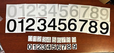 3M Reflective Numbers   1.5" and 4" Sizes   Black and White Variations