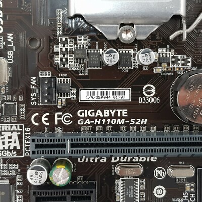 GIGABYTE GA-H110M-S2H LGA 1151 Socket H4 Micro ATX Motherboard | eBay