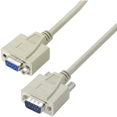 1Pc L-Com Crmn9Mf-15 Reversible Hardware Molded D-Sub Cable, Db9 Male / Female,