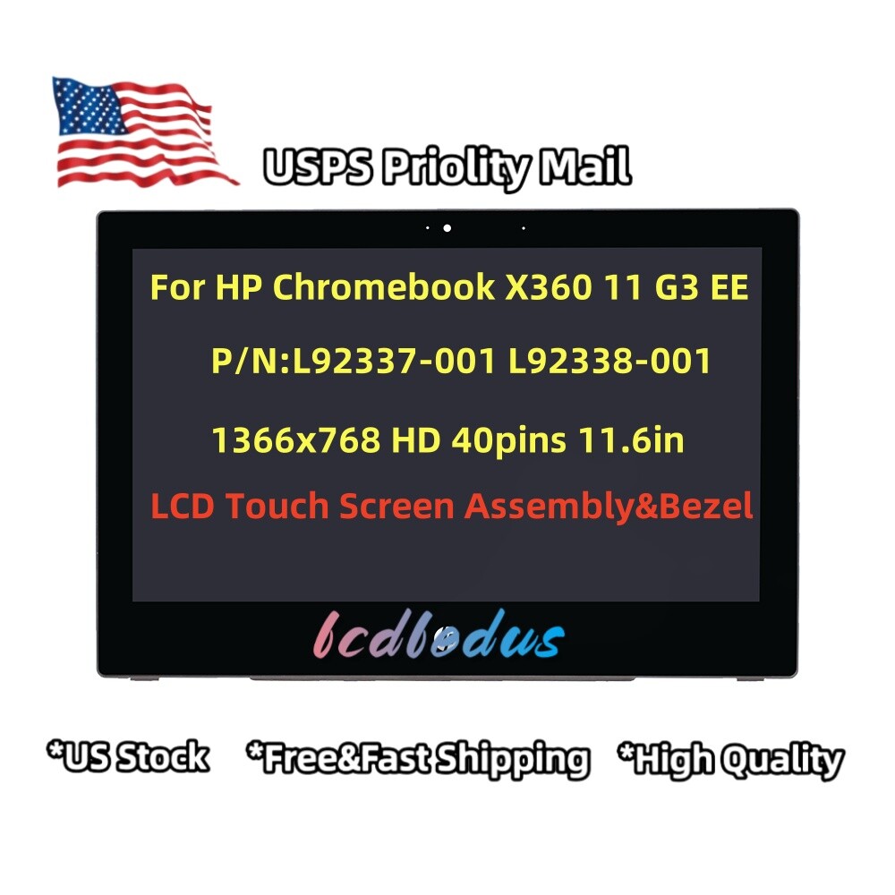 L92338-001 For HP Chromebook X360 11 G3 EE Lcd Touchscreen Digitizer Assembly US