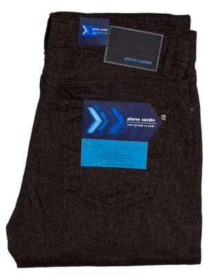 Pierre Cardin W 32 L 30 Lyon Travel Comfort Stretch Brown Cloth Pants 1016.8311