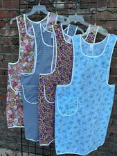New Coverall Aprons (made in USA) Edith Bunker style M/L- X/2X